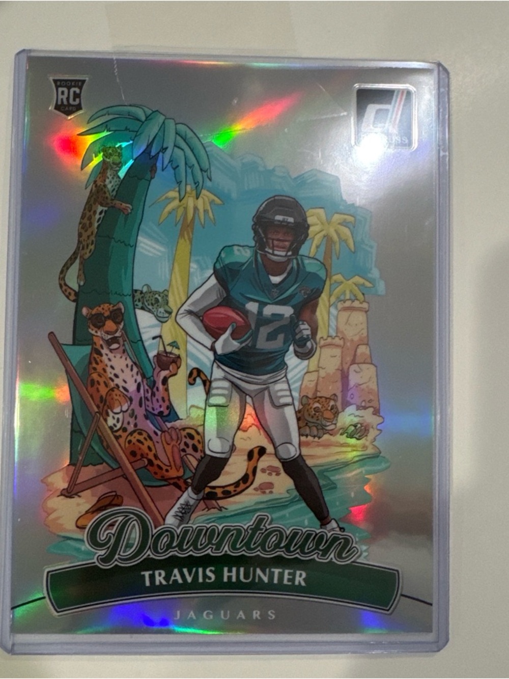 Travis Hunter Downtown Rookie Football Card - Jumbo